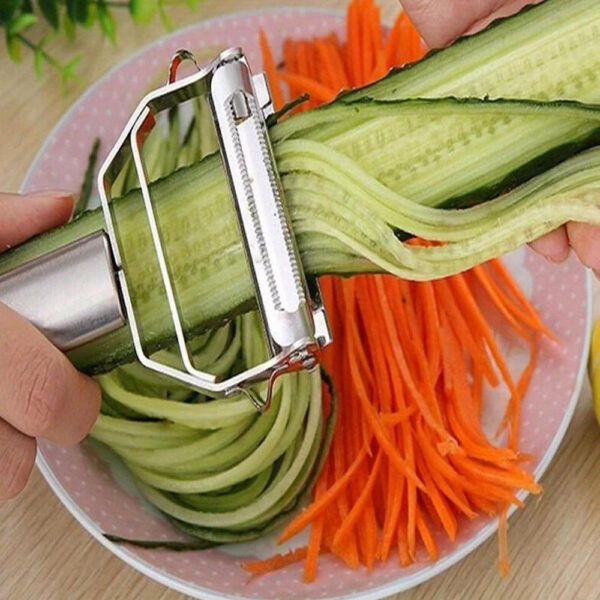 Éplucheur Professionnel 2 en 1 - Légumes & Fruits - Lame Acier Inox