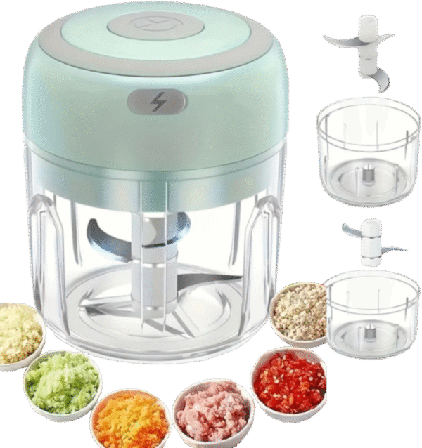 Hachoir Électrique 250W - 3 Lames Inox - Pour Viandes/Légumes/Noix