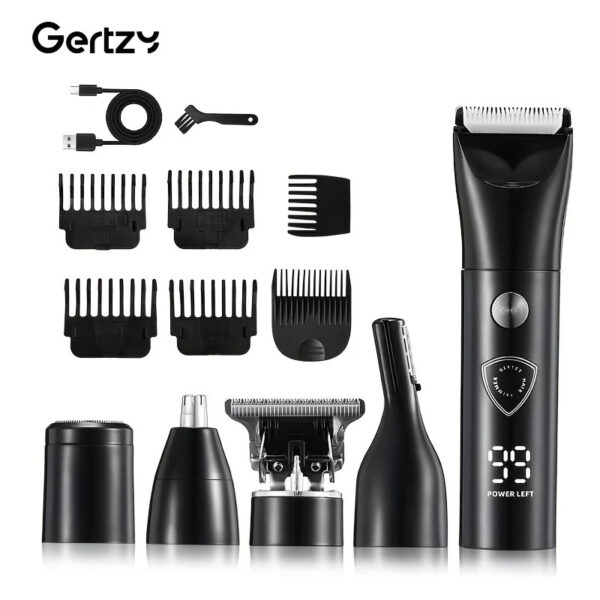 Tondeuse Barbe Professionnelle 5 en 1 - 20 Longueurs - Charge USB